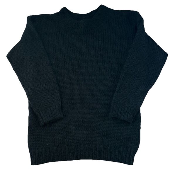 Vintage Rafaella Women’s S Black Mohair & Wool Blend Pullover Sweater - Picture 2 of 6